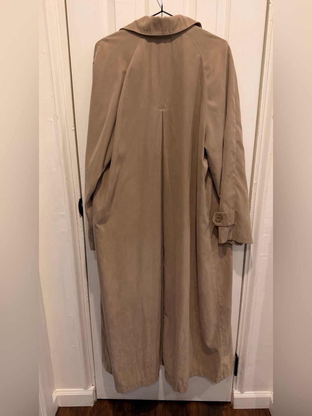 London Fog Navy and Beige Trench Coat Label - Picture 4 of 6